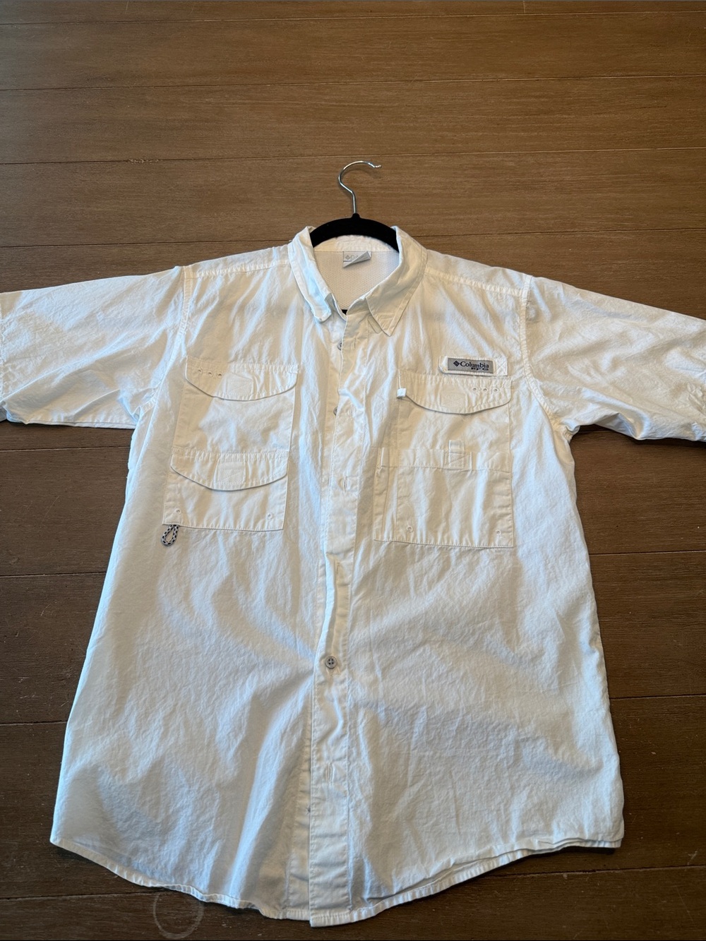 Columbia Boys Short-Sleeve Button-Down Shirt - White